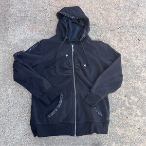 7 for all mankind  Black Hoodie Sweater